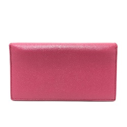 Bulgari Logo clip Wallet Long Wallet pink GoldHardware