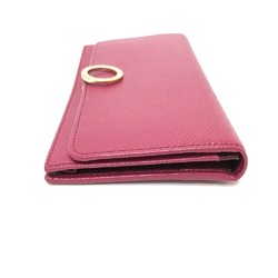 Bulgari Logo clip Wallet Long Wallet pink GoldHardware