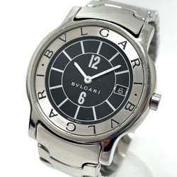 Bulgari ST35S Quartz date Wristwatch Silver