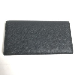 Bulgari Two fold Long Wallet Black Silver