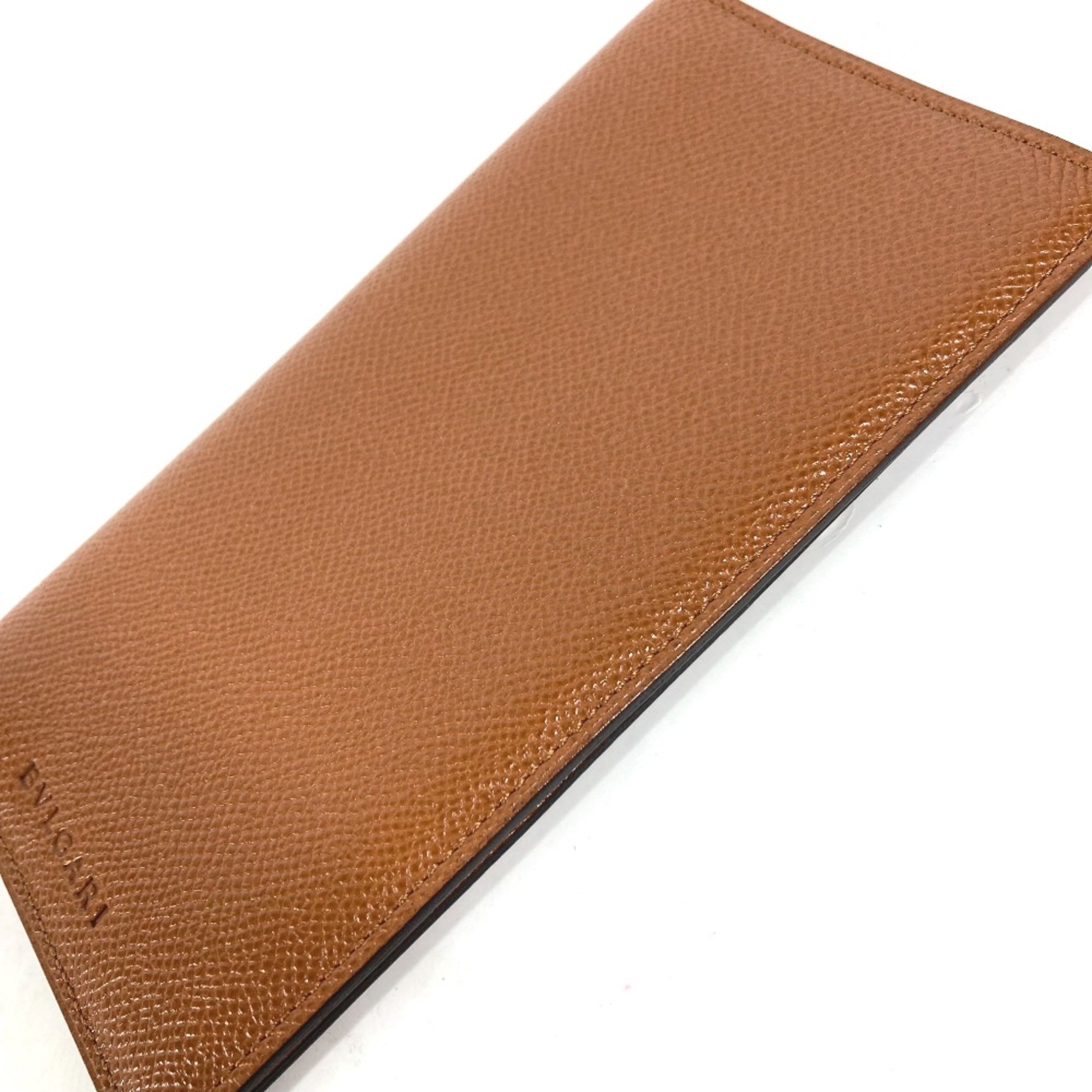 Bulgari Long wallet Two fold Long Wallet Brown