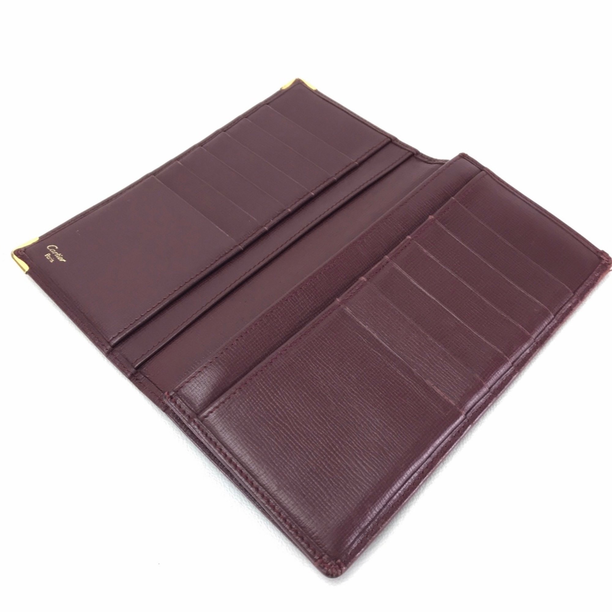 Cartier Must de Line Long Wallet Folded wallet Bordeaux