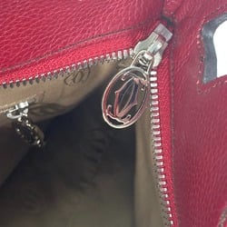 Cartier Bag Tote Bag Hand Bag Hand Bag Wine red Based