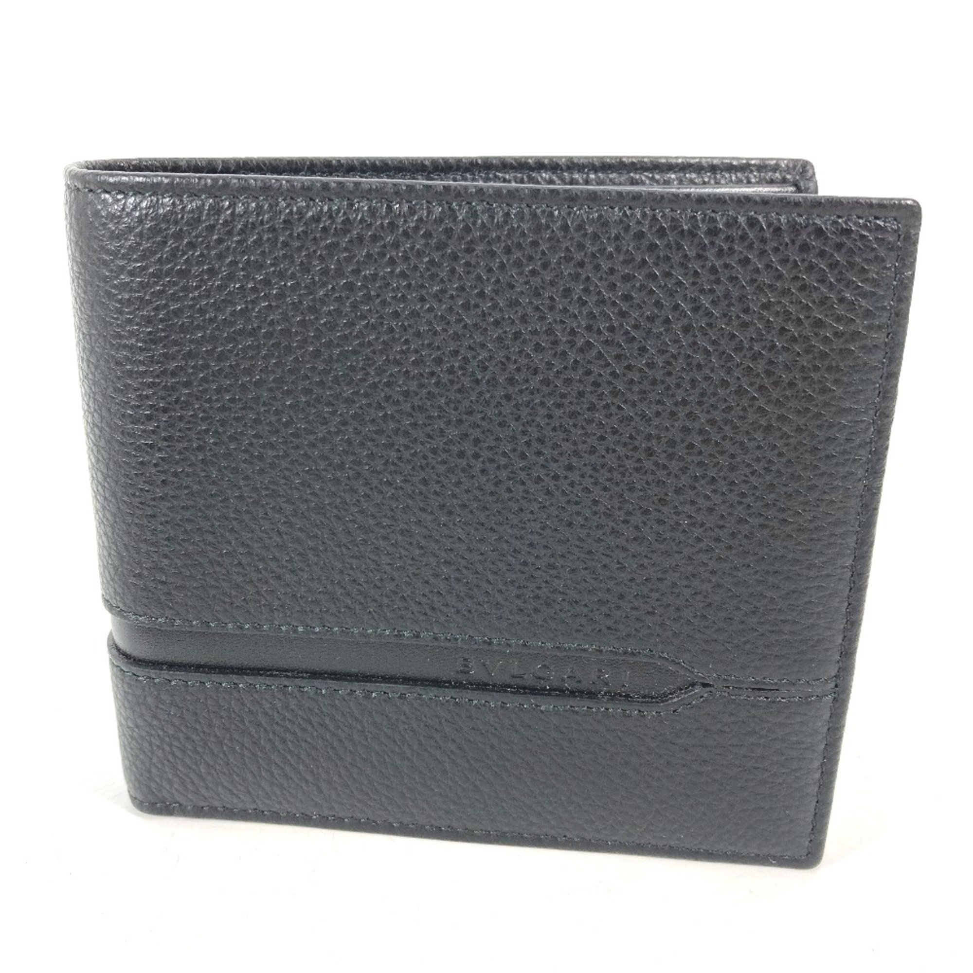 Bulgari Compact wallet Folded wallet Black