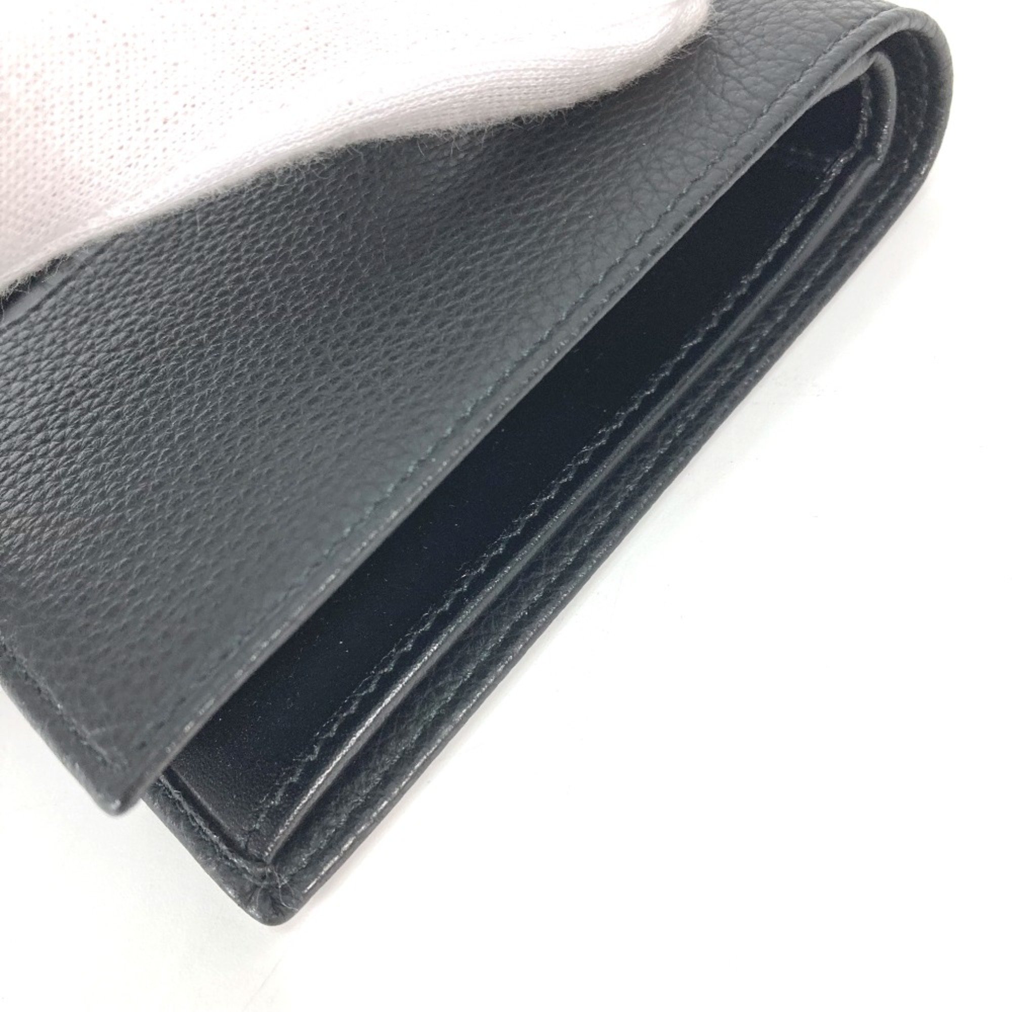 Bulgari Compact wallet Folded wallet Black