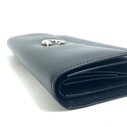 Cartier Three fold Long Wallet Black SilverHardware