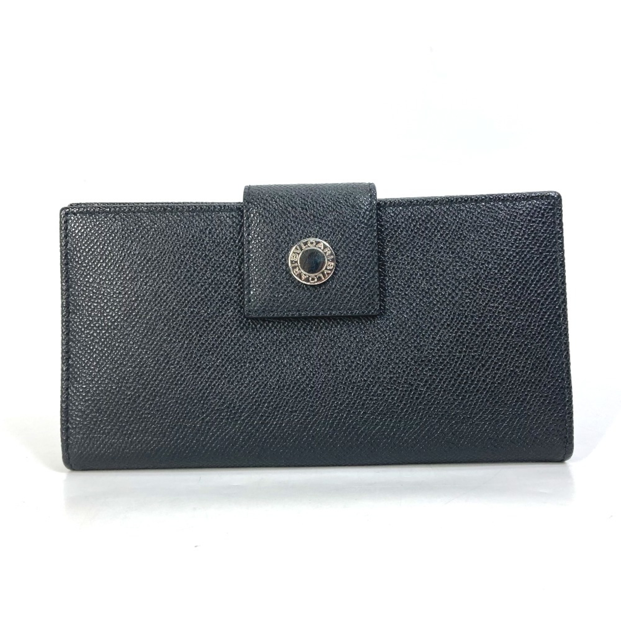 Bulgari Bulgari Bulgari Long wallet Bifold Long Wallet Black Silver