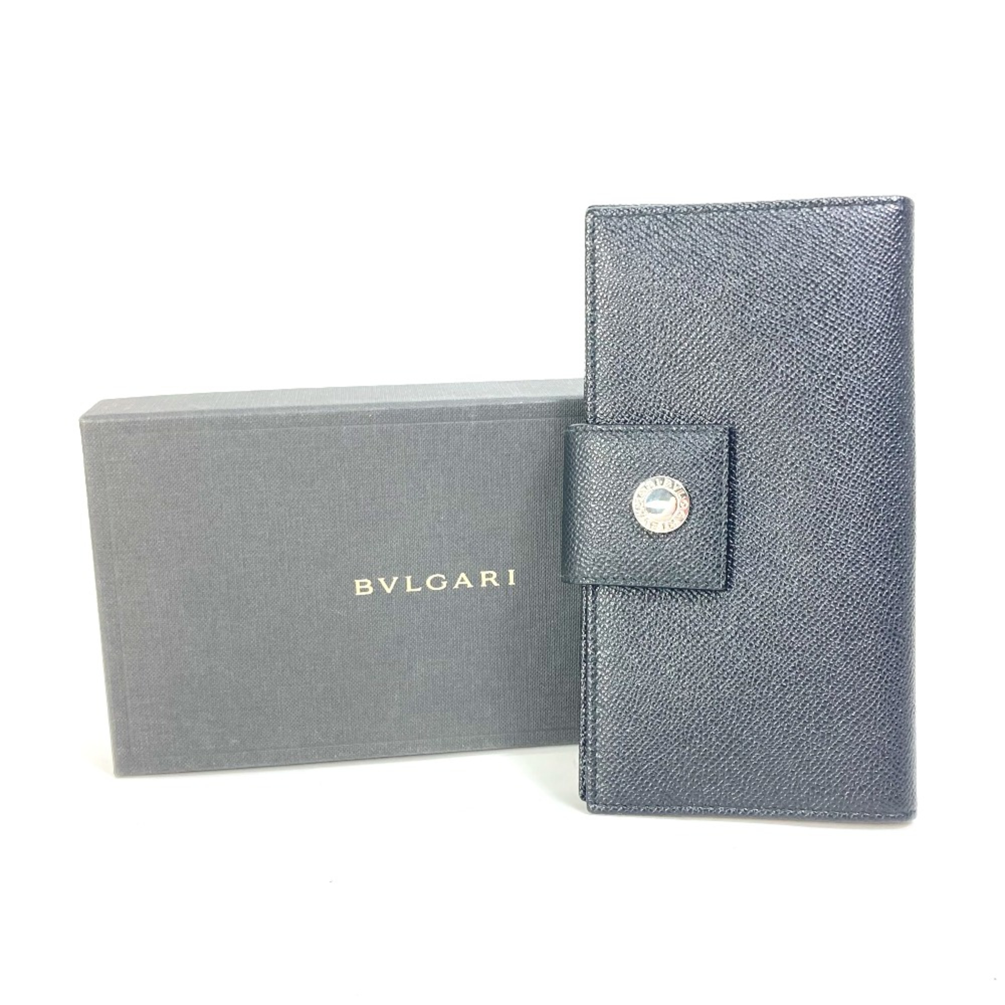 Bulgari Bulgari Bulgari Long wallet Bifold Long Wallet Black Silver