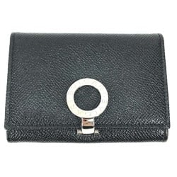 Bulgari 30420 Bifold Business Card Holder Pass Case Card Case Black