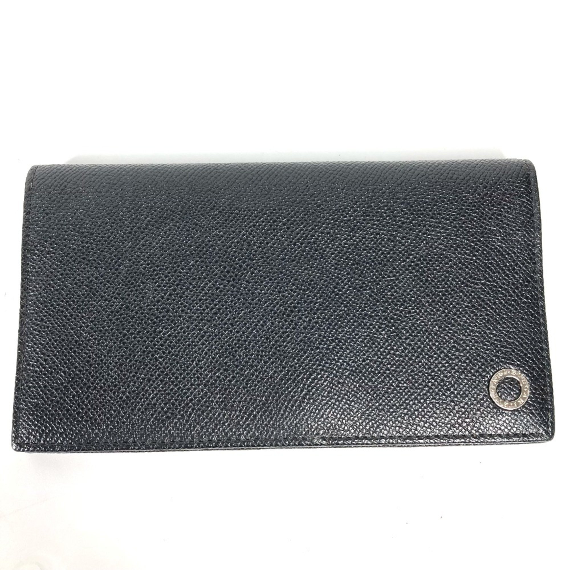 Bulgari Long wallet Two fold Long Wallet Black