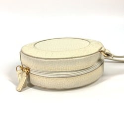 Bulgari logo Round bag Crossbody Shoulder Bag IvoryBased