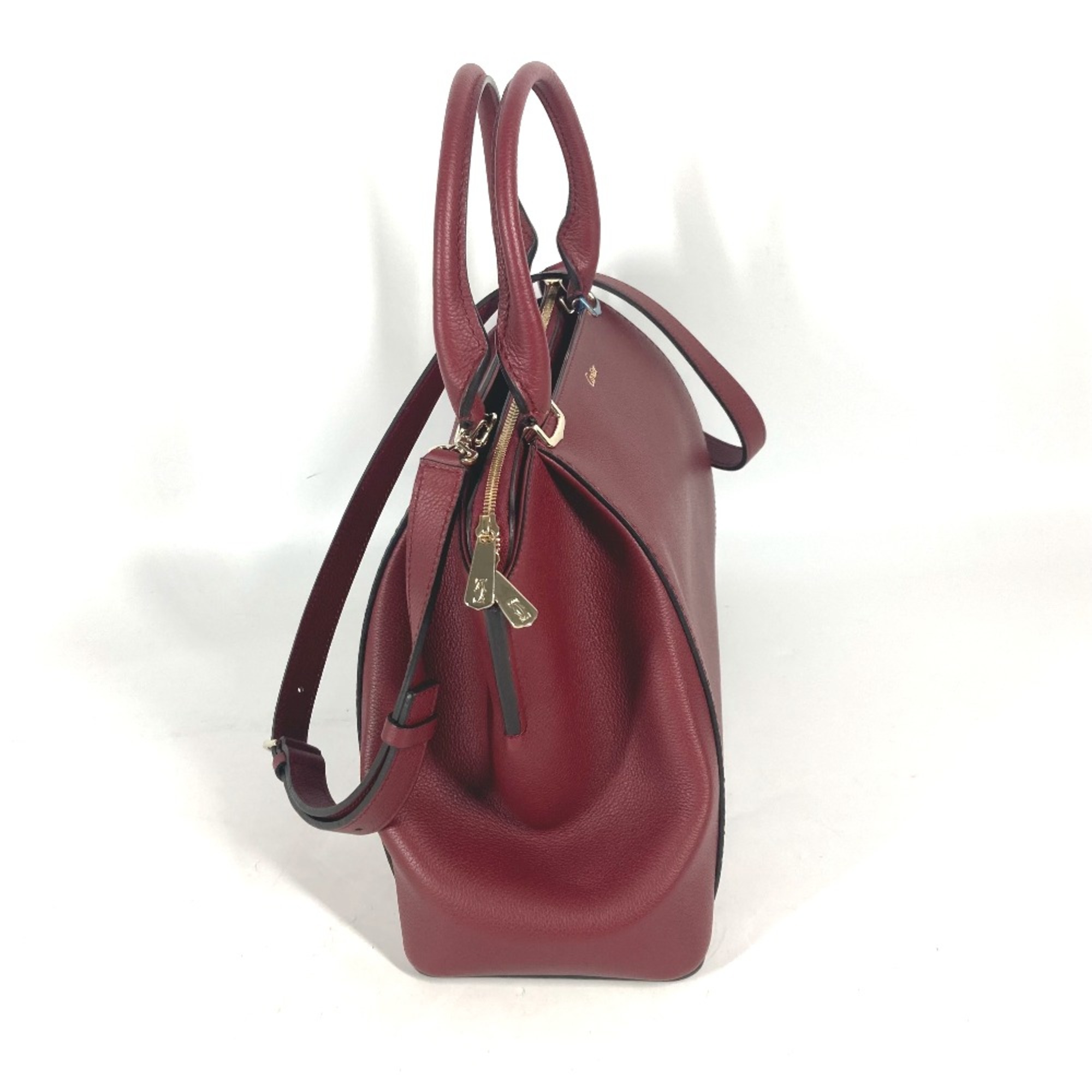 Cartier L1001829 Logo 2WAY Bag Shoulder Bag Crossbody Bag Tote Bag Hand Bag Bordeaux