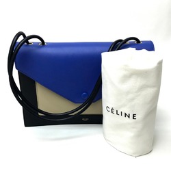 CELINE Spring /Summer 2015 Tricolor 2way Shoulder Bag Shoulder Bag Clutch bag blue Black blue