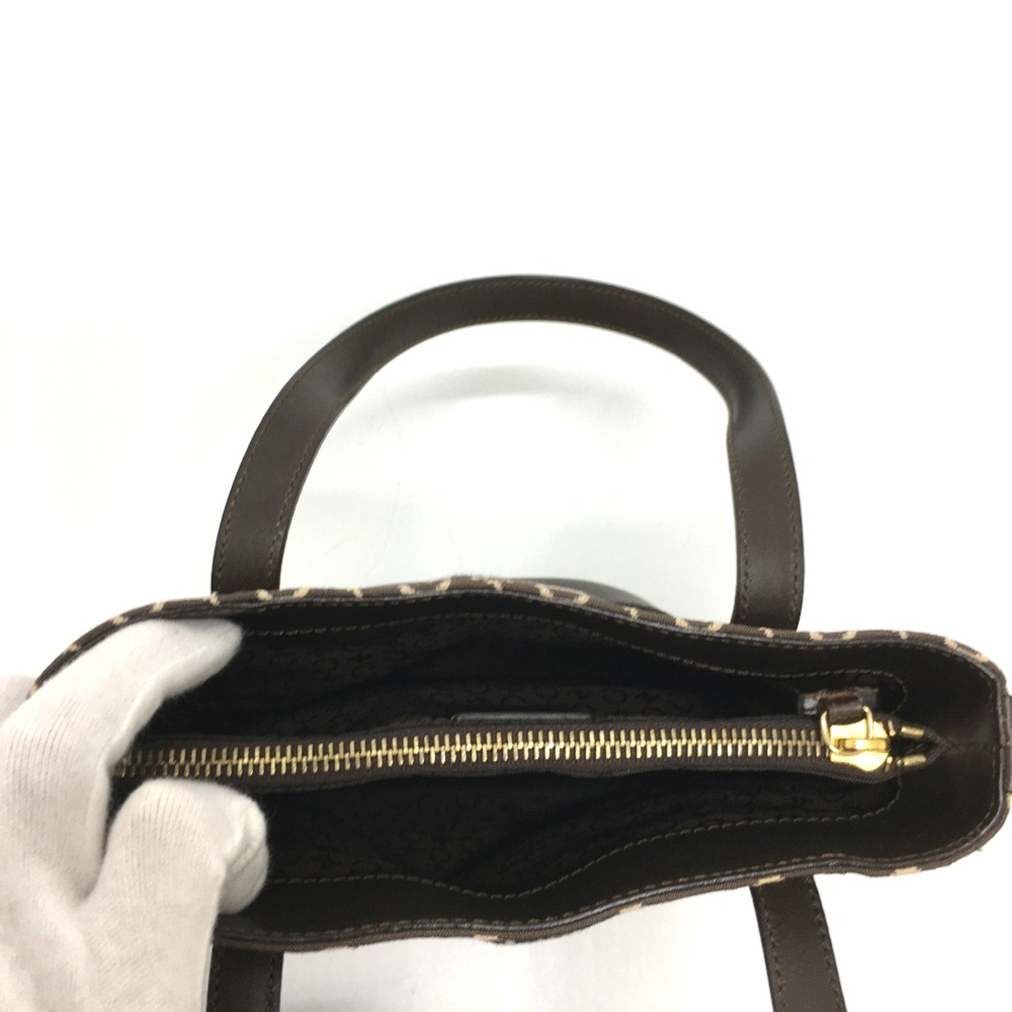 CELINE Macadam Bag Mini Hand Bag Hand Bag Brown