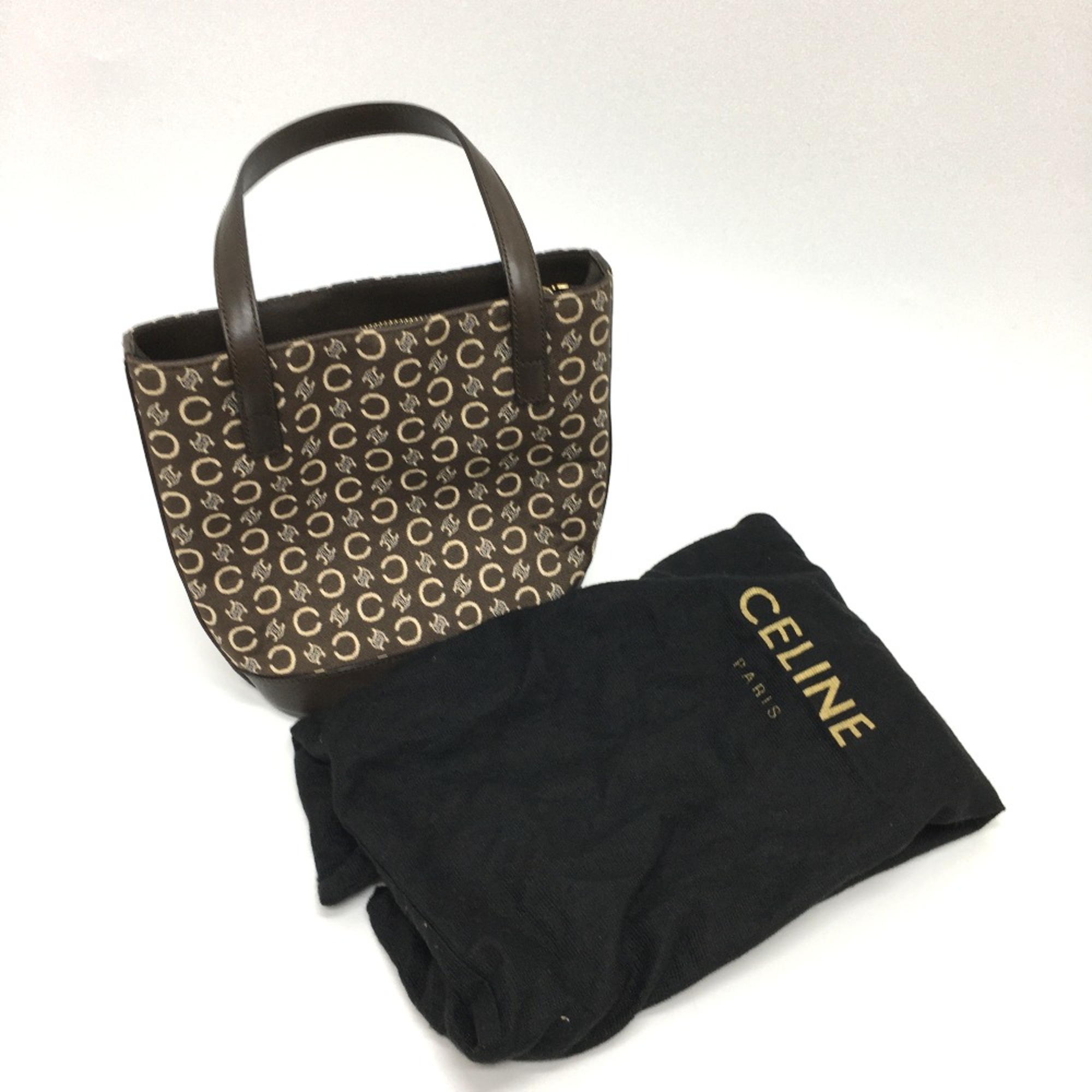 CELINE Macadam Bag Mini Hand Bag Hand Bag Brown