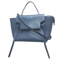 CELINE 176103ZVA.07DS flap Bag Semi Shoulder Bag Hand Bag Deep sea blue Navy