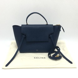 CELINE 176103ZVA.07DS flap Bag Semi Shoulder Bag Hand Bag Deep sea blue Navy