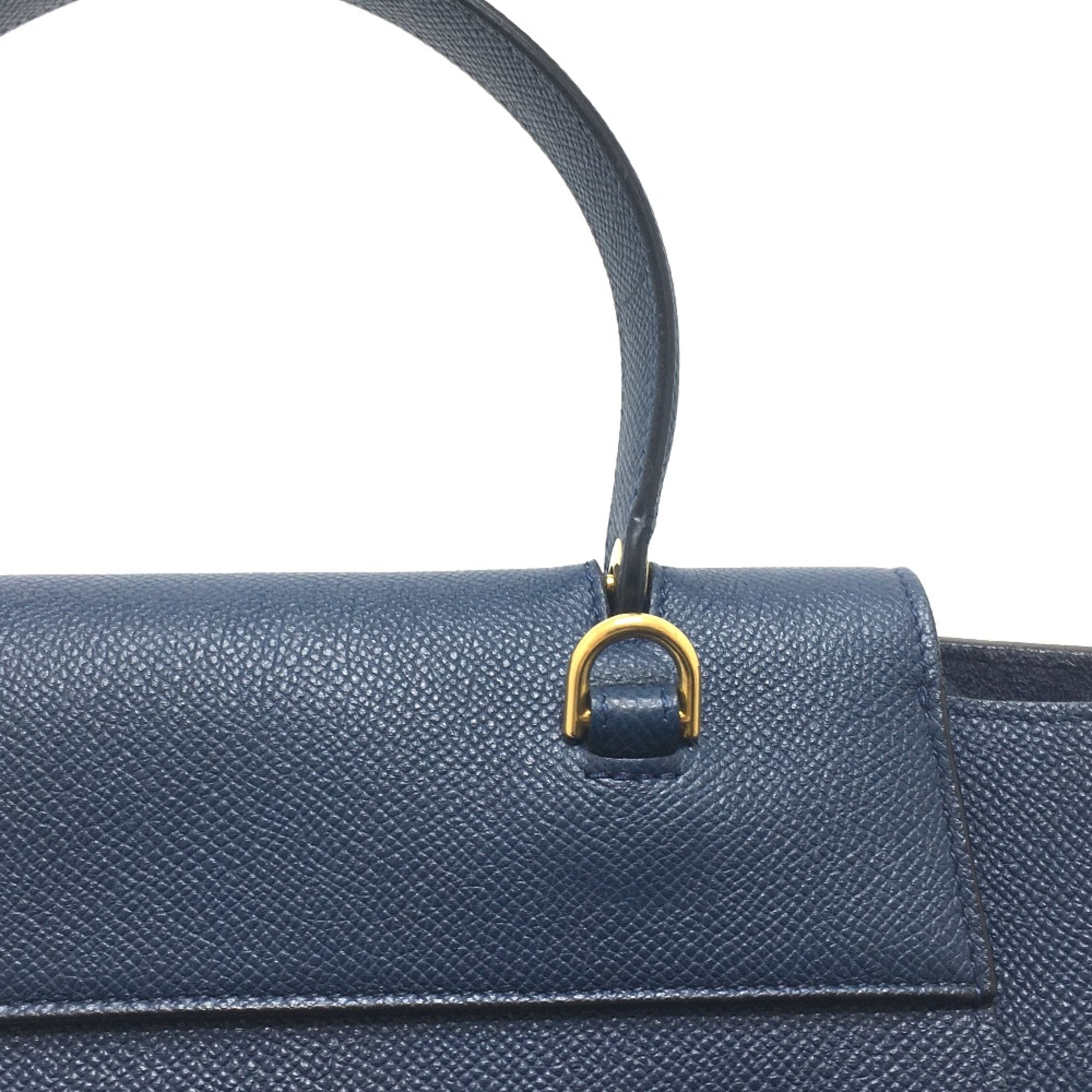 CELINE 176103ZVA.07DS flap Bag Semi Shoulder Bag Hand Bag Deep sea blue Navy