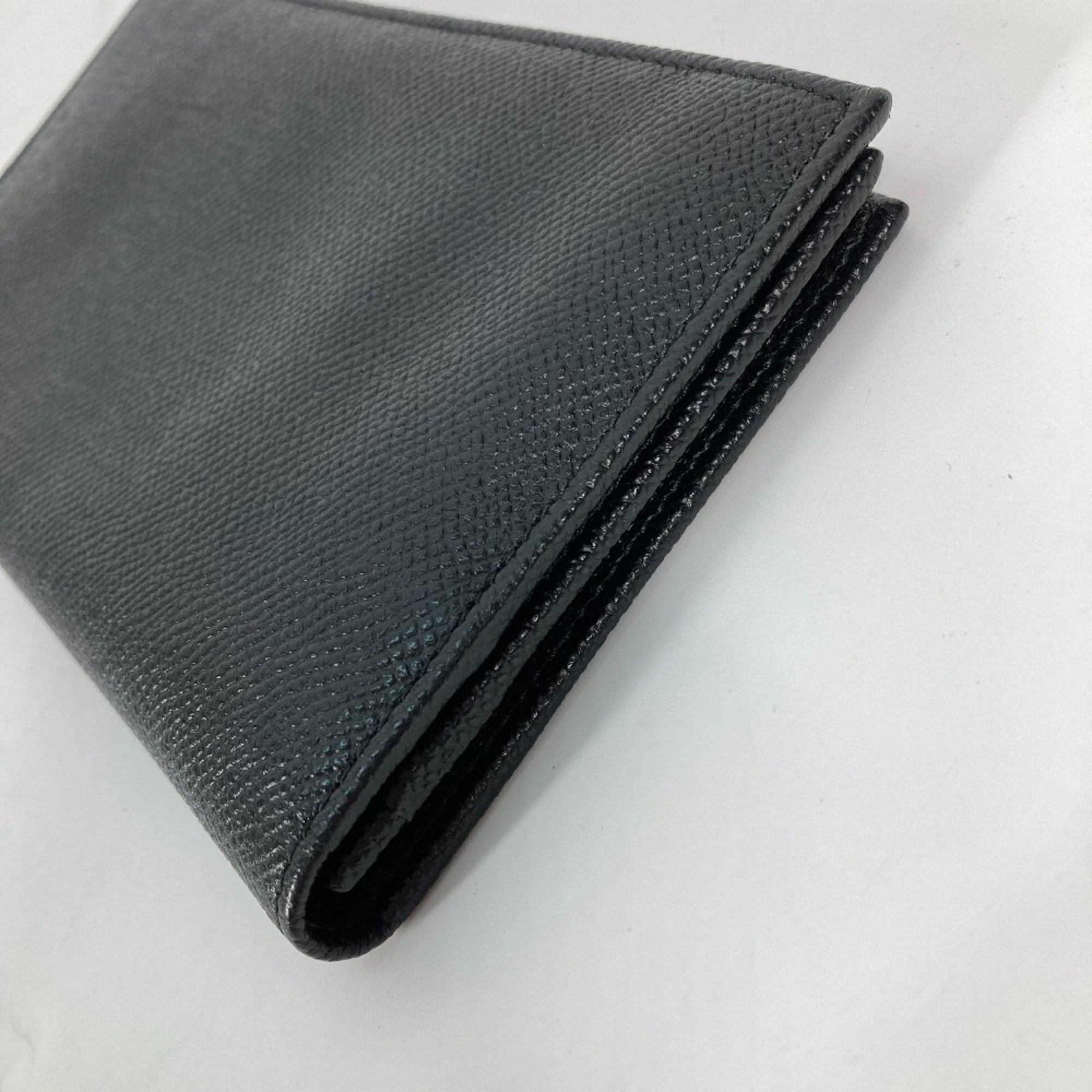 Bulgari Long wallet Two fold Long Wallet Black