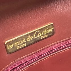 Cartier Pouch Clutch bag wine-red