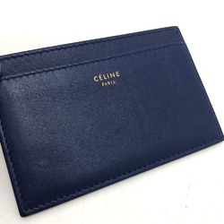 CELINE logo Card Case Blue /Beige