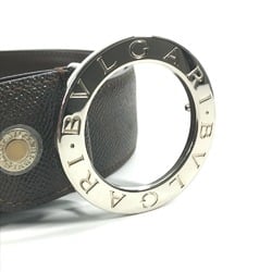 Bulgari belt Dark brown SilverHardware