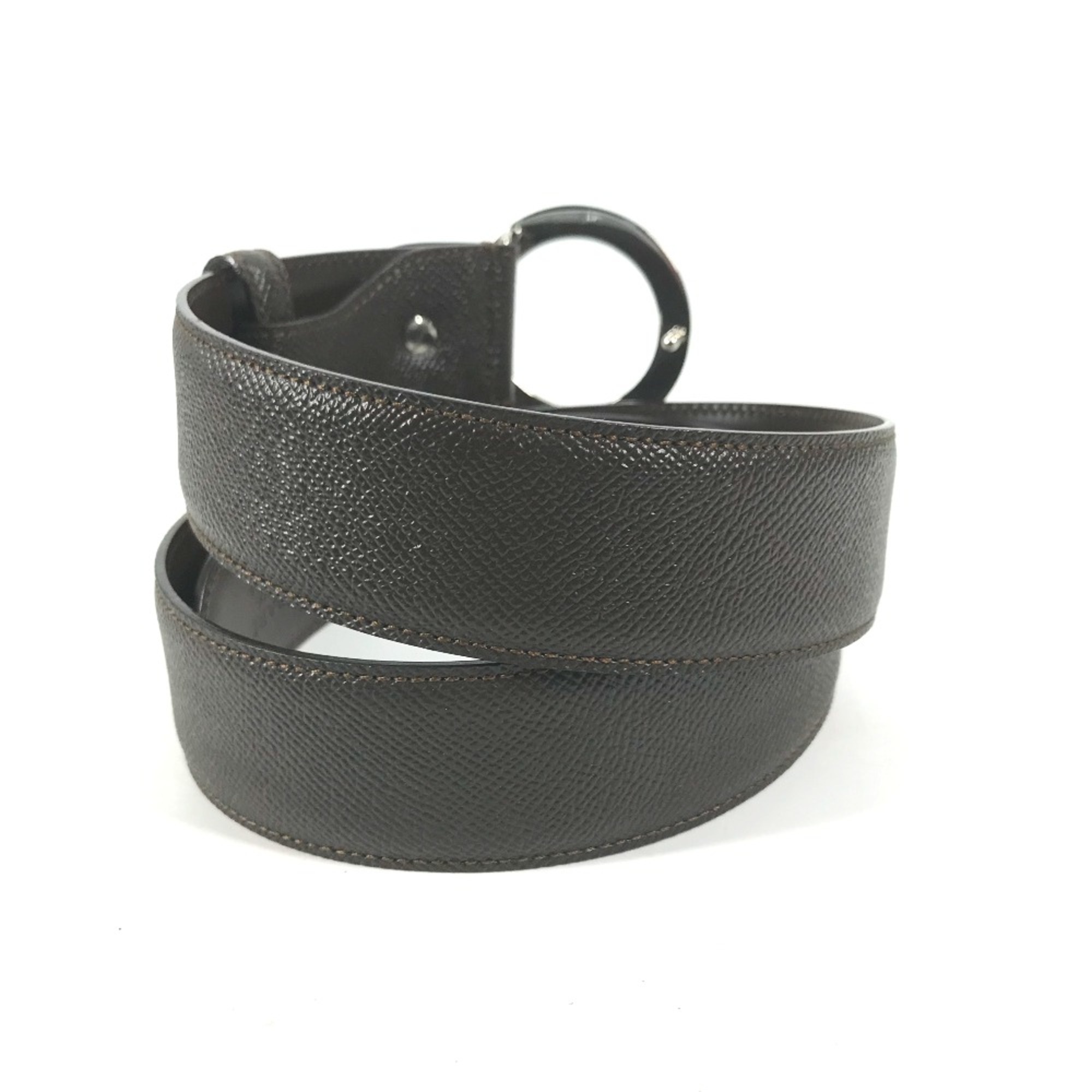 Bulgari belt Dark brown SilverHardware