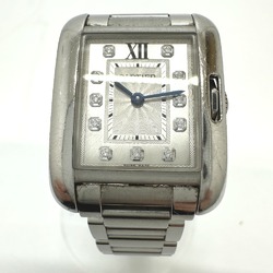 Cartier W4TA0003 11P diamond quartz Wristwatch Silver