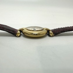 Cartier Vintage quartz Wristwatch Gold Brown belt