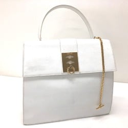 CELINE vintage Bag Tote Bag Hand Bag White