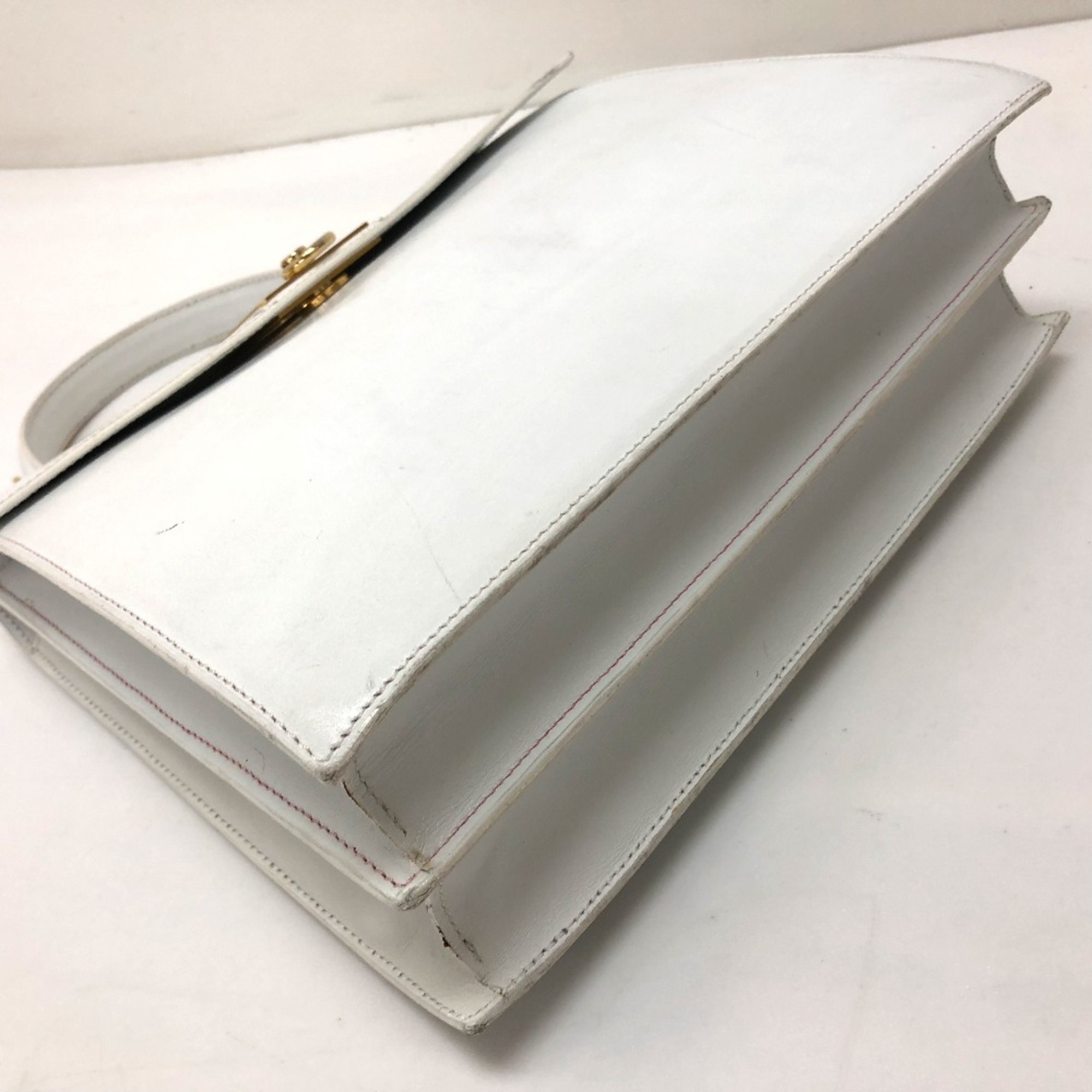 CELINE vintage Bag Tote Bag Hand Bag White