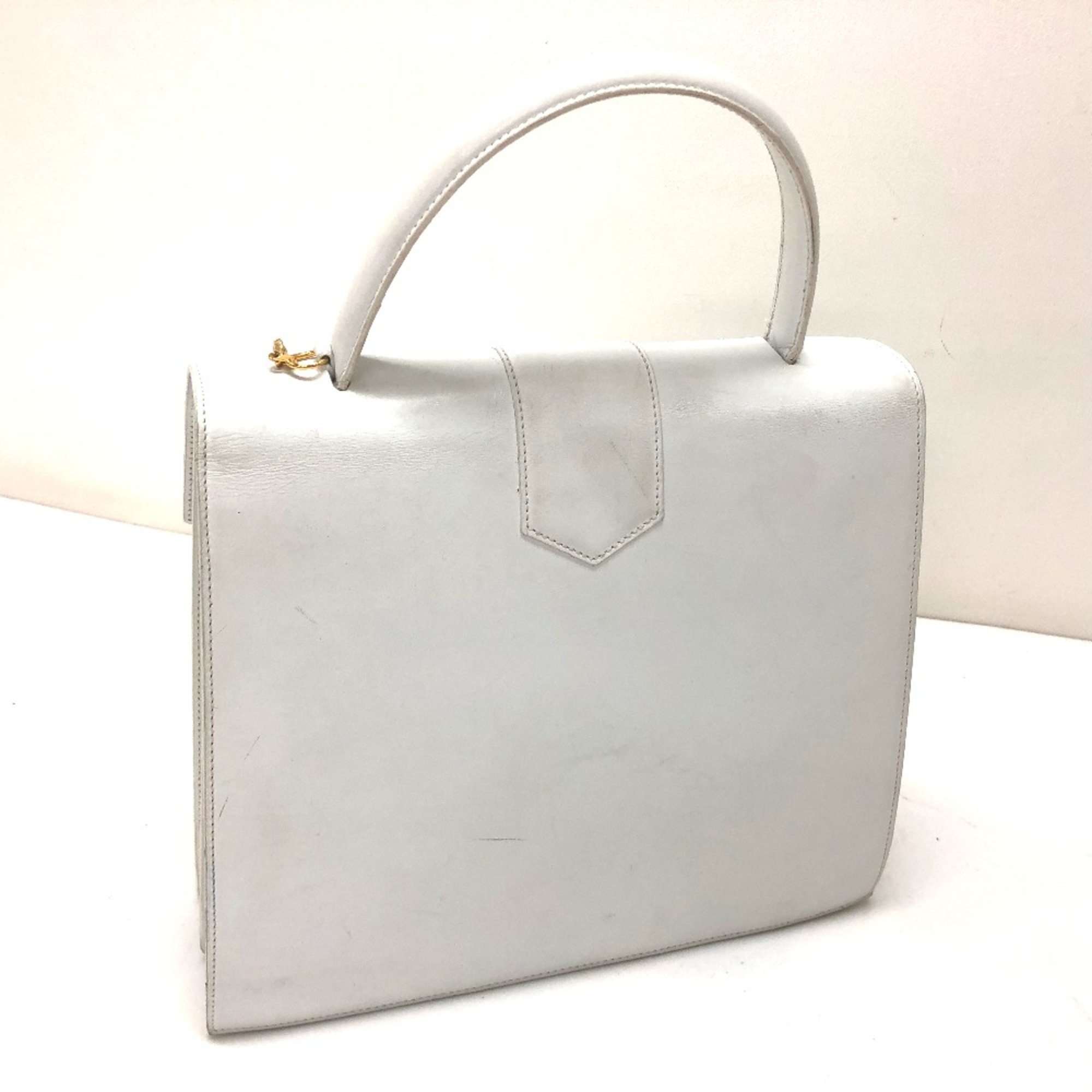 CELINE vintage Bag Tote Bag Hand Bag White