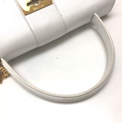 CELINE vintage Bag Tote Bag Hand Bag White