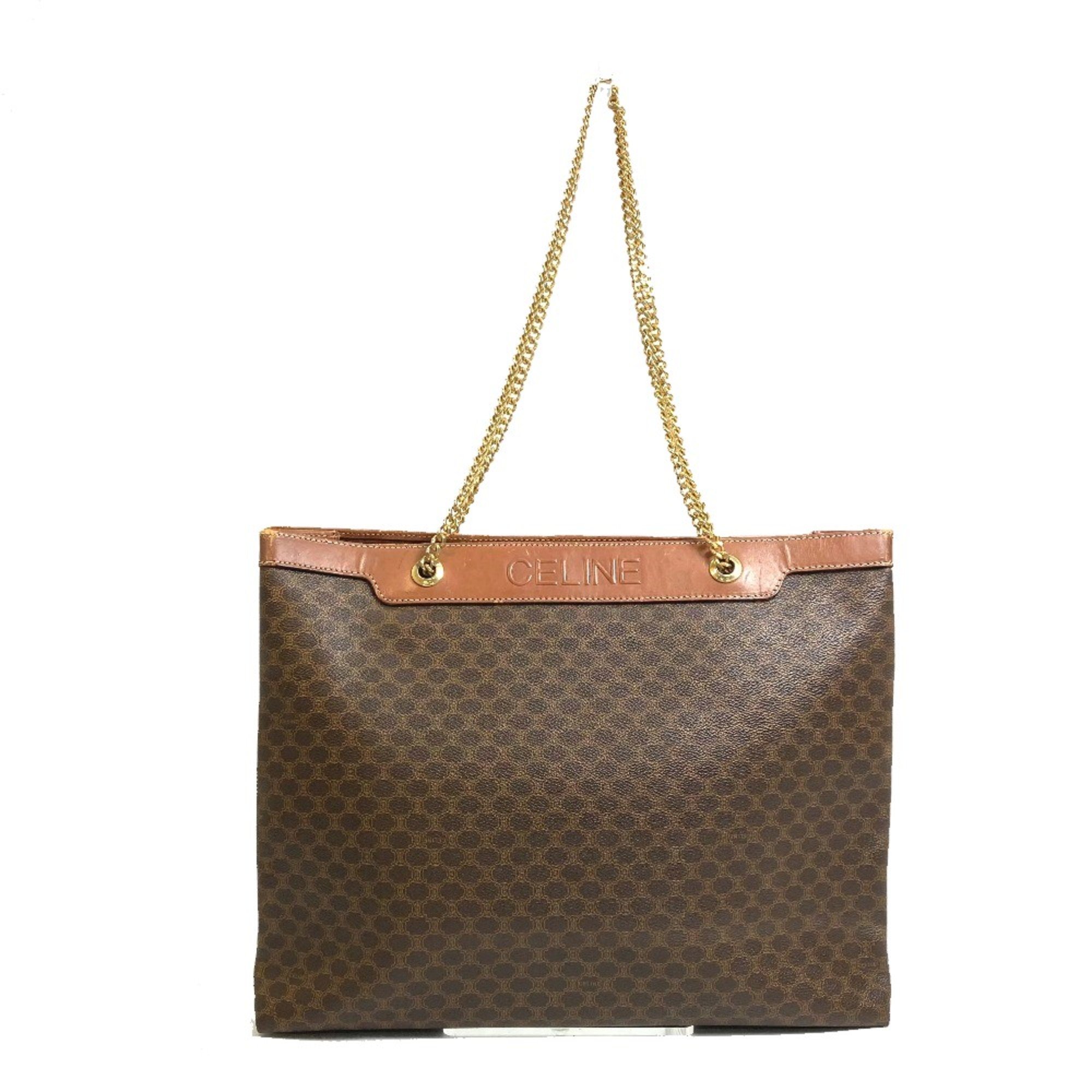 CELINE Bag Chain Tote Bag Brown