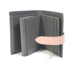 CELINE 10H263BRU.10GV Bicolor Compact Trifold wallet Gray x pink