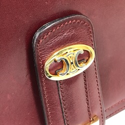 CELINE logo bag shawl Shoulder Bag Bordeaux Based