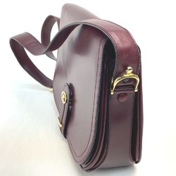 CELINE logo bag shawl Shoulder Bag Bordeaux Based