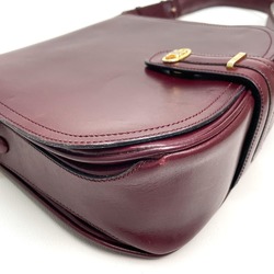 CELINE logo bag shawl Shoulder Bag Bordeaux Based