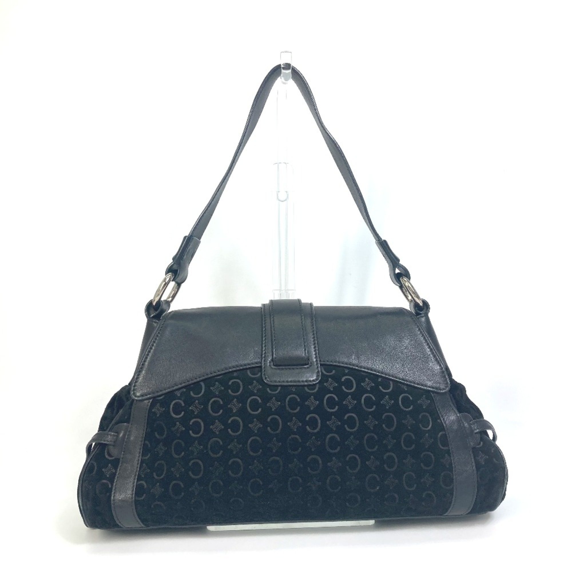 CELINE CMacadam bag one shoulder Hand Bag Black