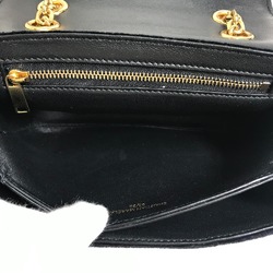 CELINE Small C Bag Chain Shoulder Bag Black x Multicolore