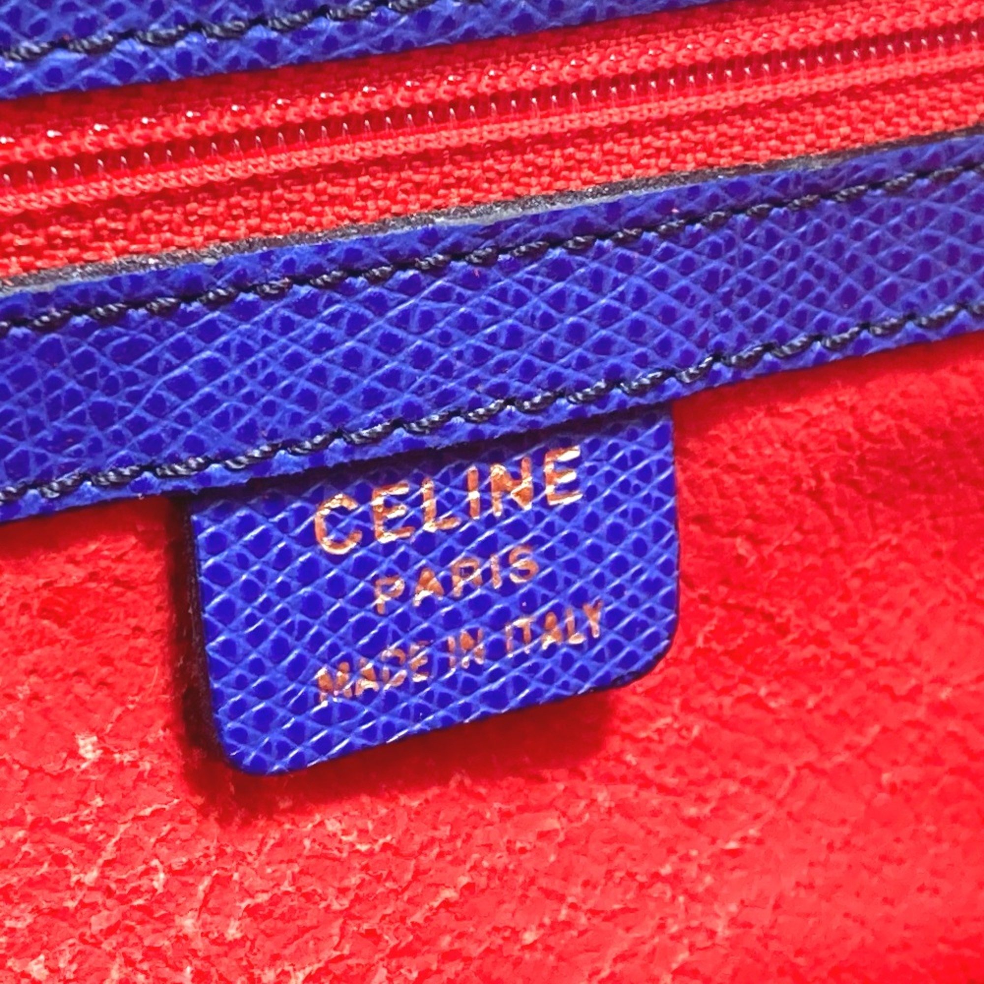 CELINE Bag Mini Duffle Bag Hand Bag blue