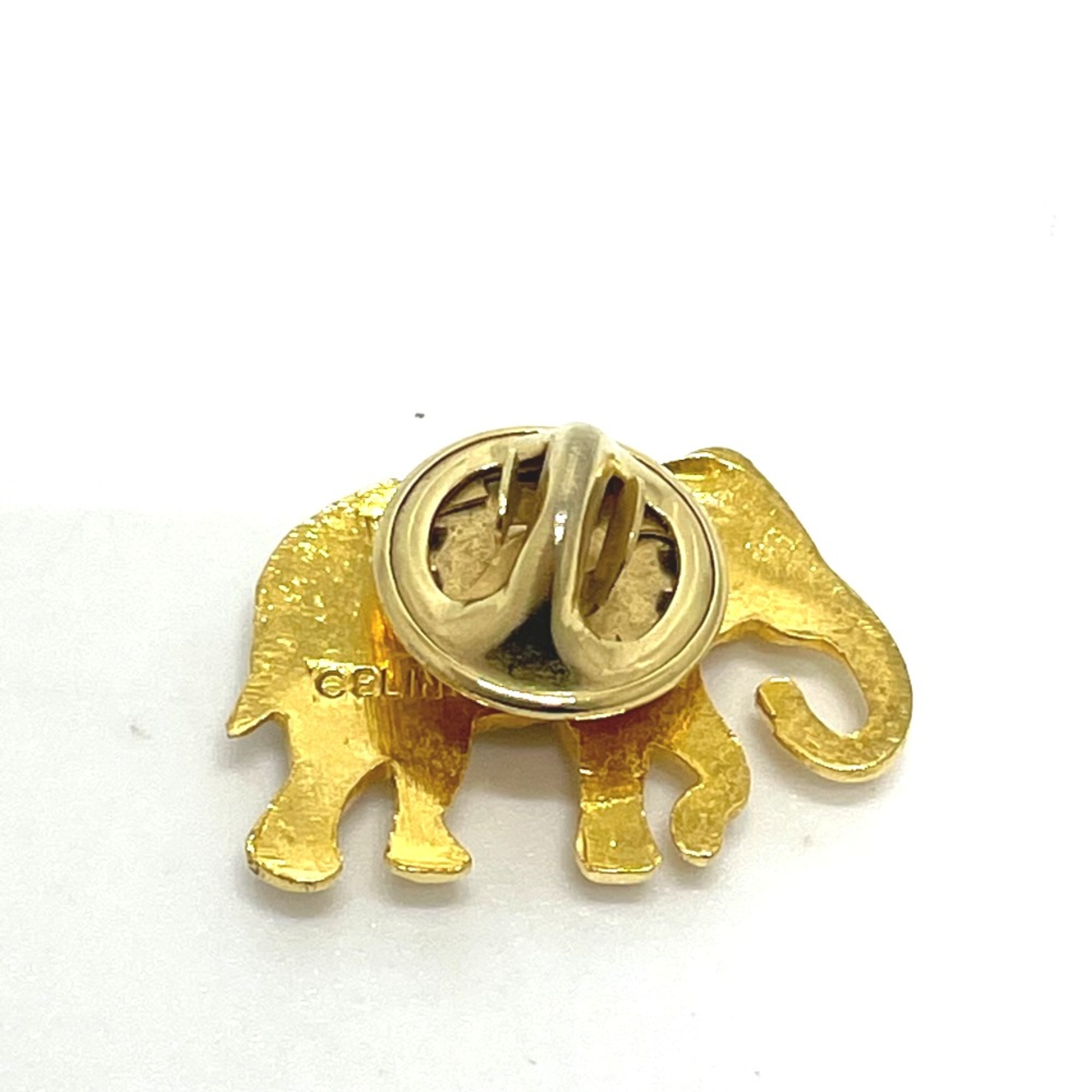 CELINE Pin badge Brooch Gold