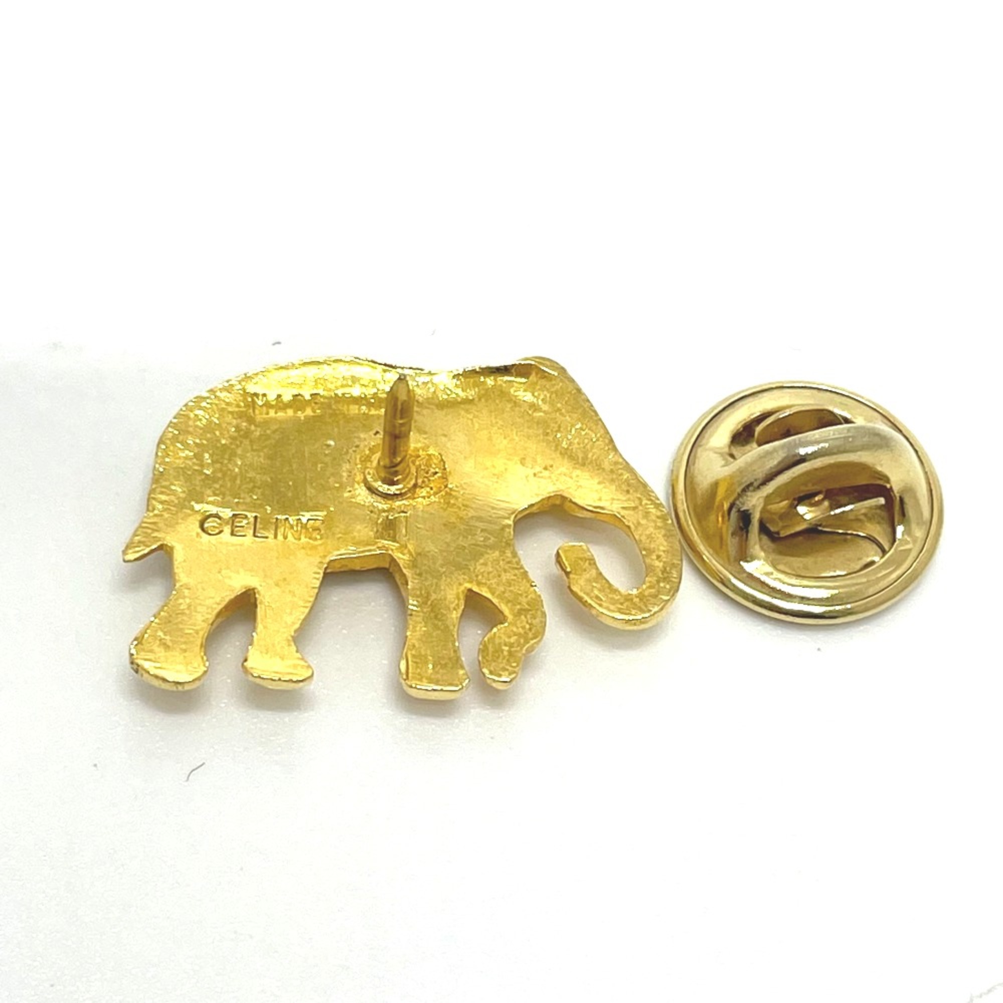 CELINE Pin badge Brooch Gold