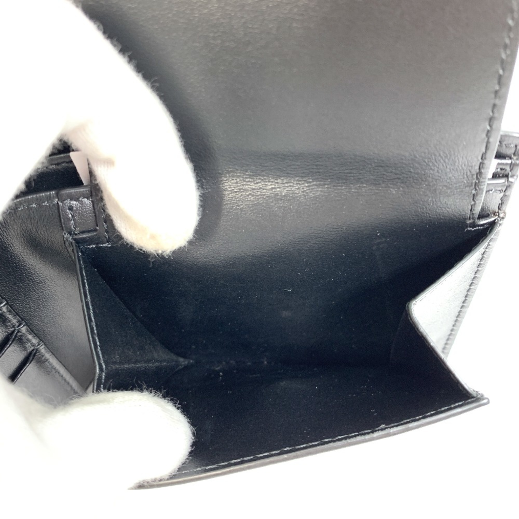 CELINE 10C873DME logo Folded wallet Black