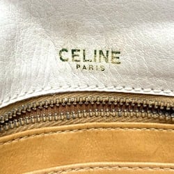 CELINE MacadamHardware Bag 2way Crossbody Shoulder Bag White GoldHardware