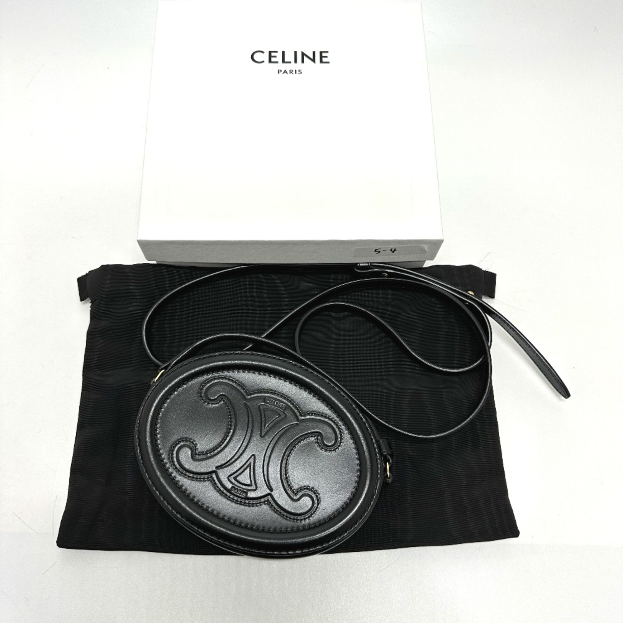 CELINE Triomphe crossbody bag Shoulder Bag Black