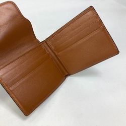 CELINE Card Case with flap Folded wallet Brown