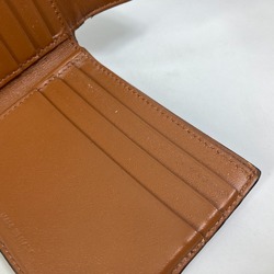 CELINE Card Case with flap Folded wallet Brown