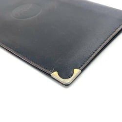 CELINE Carriage logo Bill Compartment Long Wallet Black