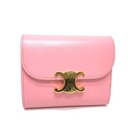 CELINE Small wallet Trifold wallet pink GoldHardware